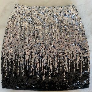 Black/White Sequin Skirt